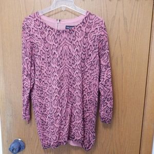 NWT Patterned Dana Buchman sweater size XL